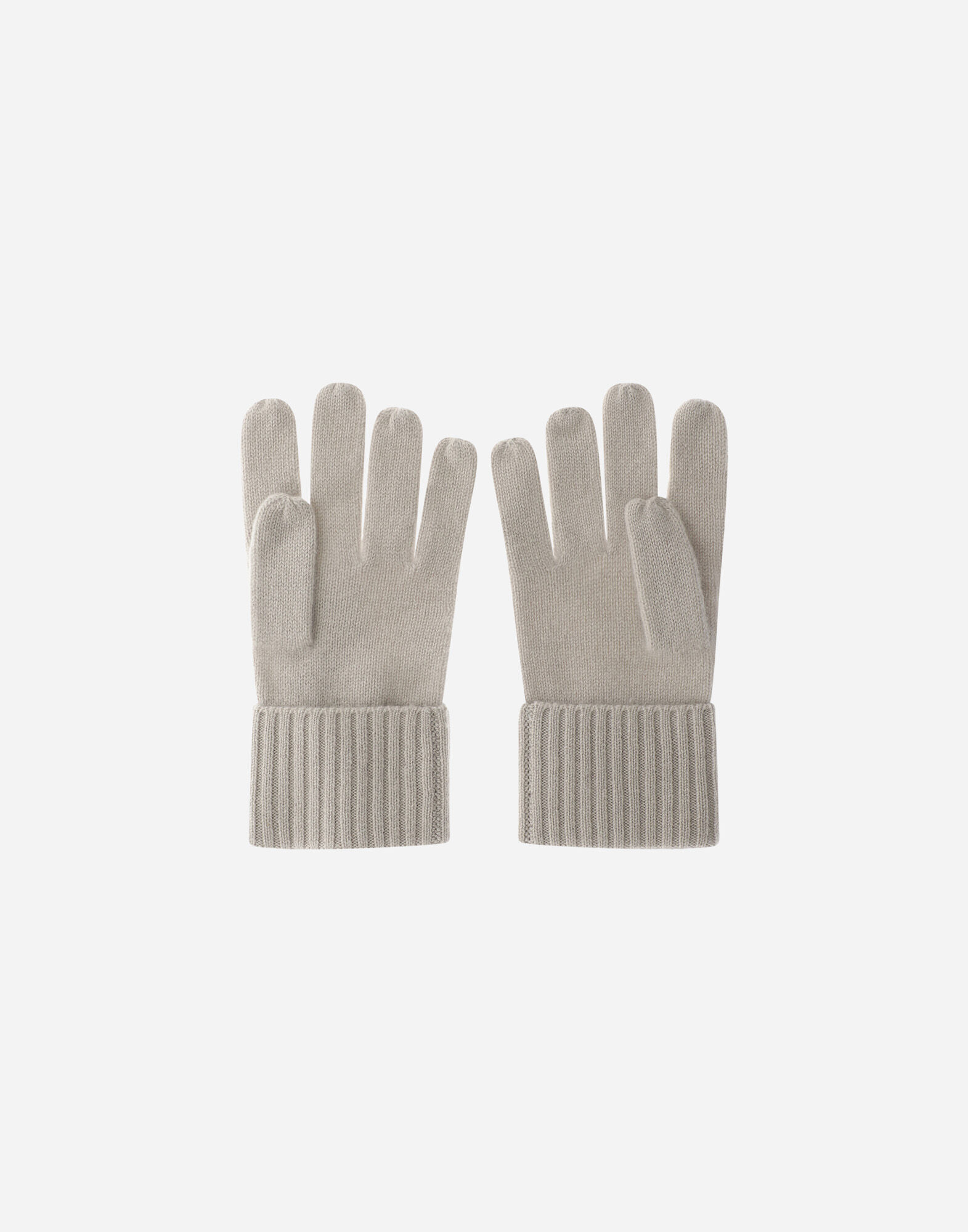 STOCKING-STITCH CASHMERE GLOVES