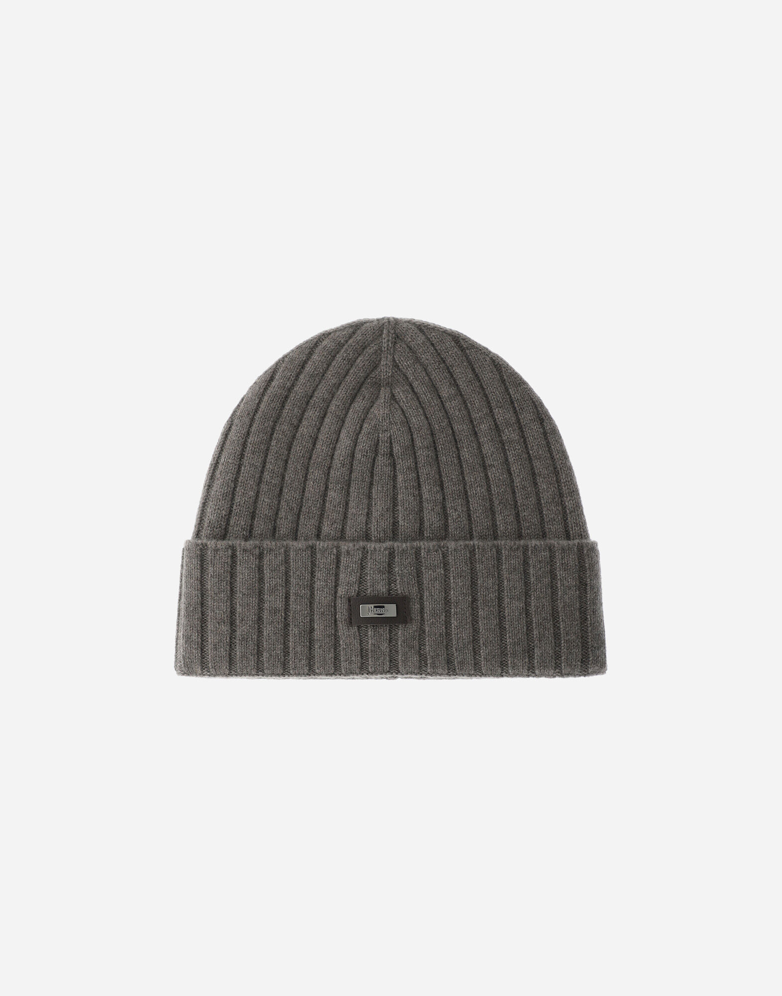 BEANIE AUS KASCHMIR IM PATENTMUSTER