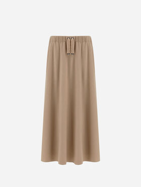 RESORT SKIRT IN CASHMERE-FEEL FLANNEL