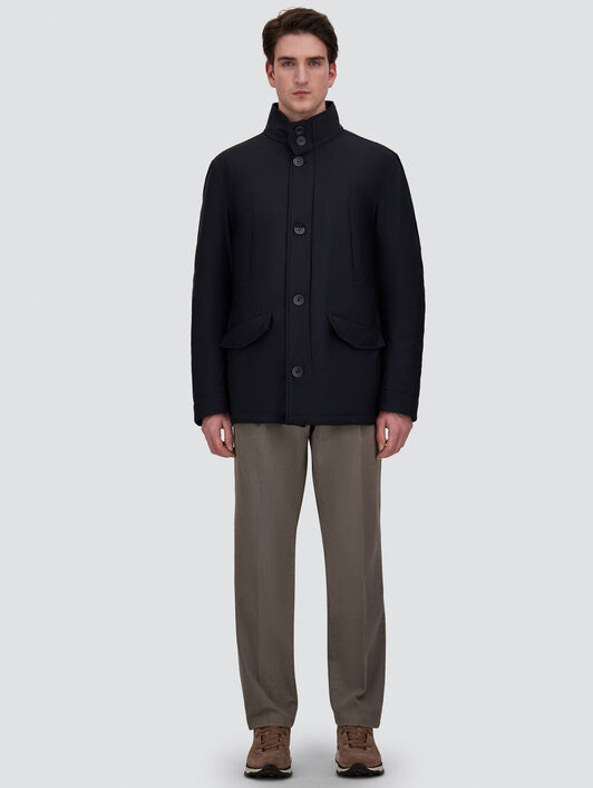 SHORT COAT IN BI-STRETCH NYLON