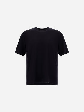 RESORT T-SHIRT IN WOOL JERSEY WITH A SHINY FINISH