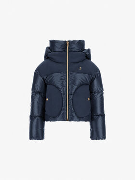 BOMBER JACKET IN NYLON ULTRALIGHT AND ECOWOOL