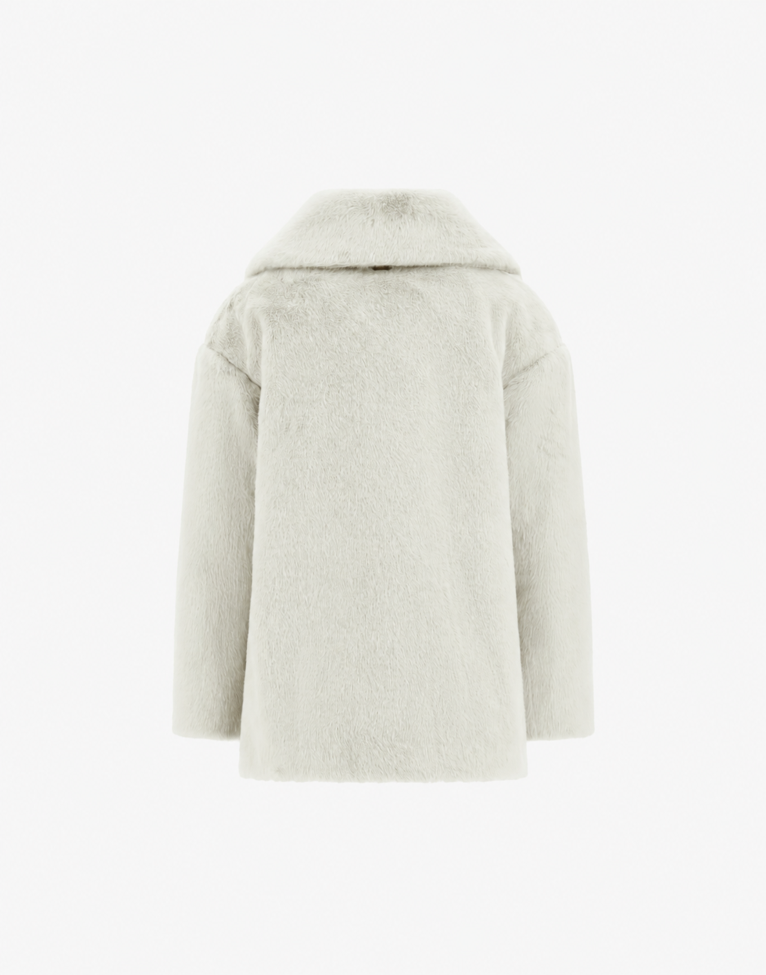 BEAVER-EFFECT FUR-TOUCH COAT