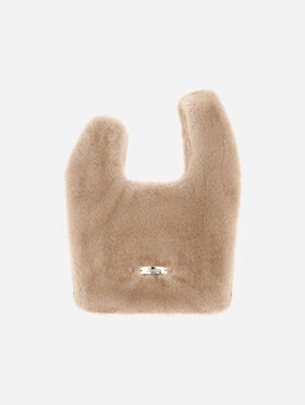 MINK-EFFECT FUR-TOUCH BAG