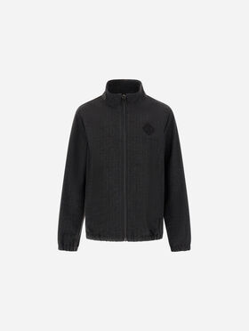 JACKE AUS FUNKTIONSGEWEBE MIT NADELSTREIFENMUSTER