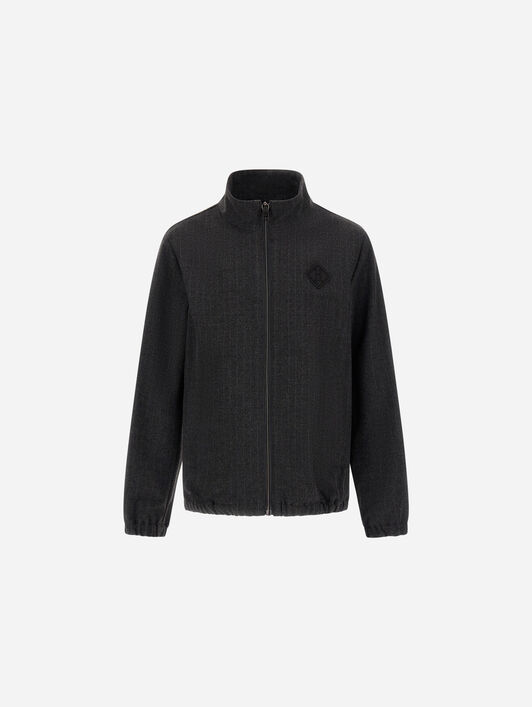 VESTE EN TISSU TECHNIQUE À RAYURES