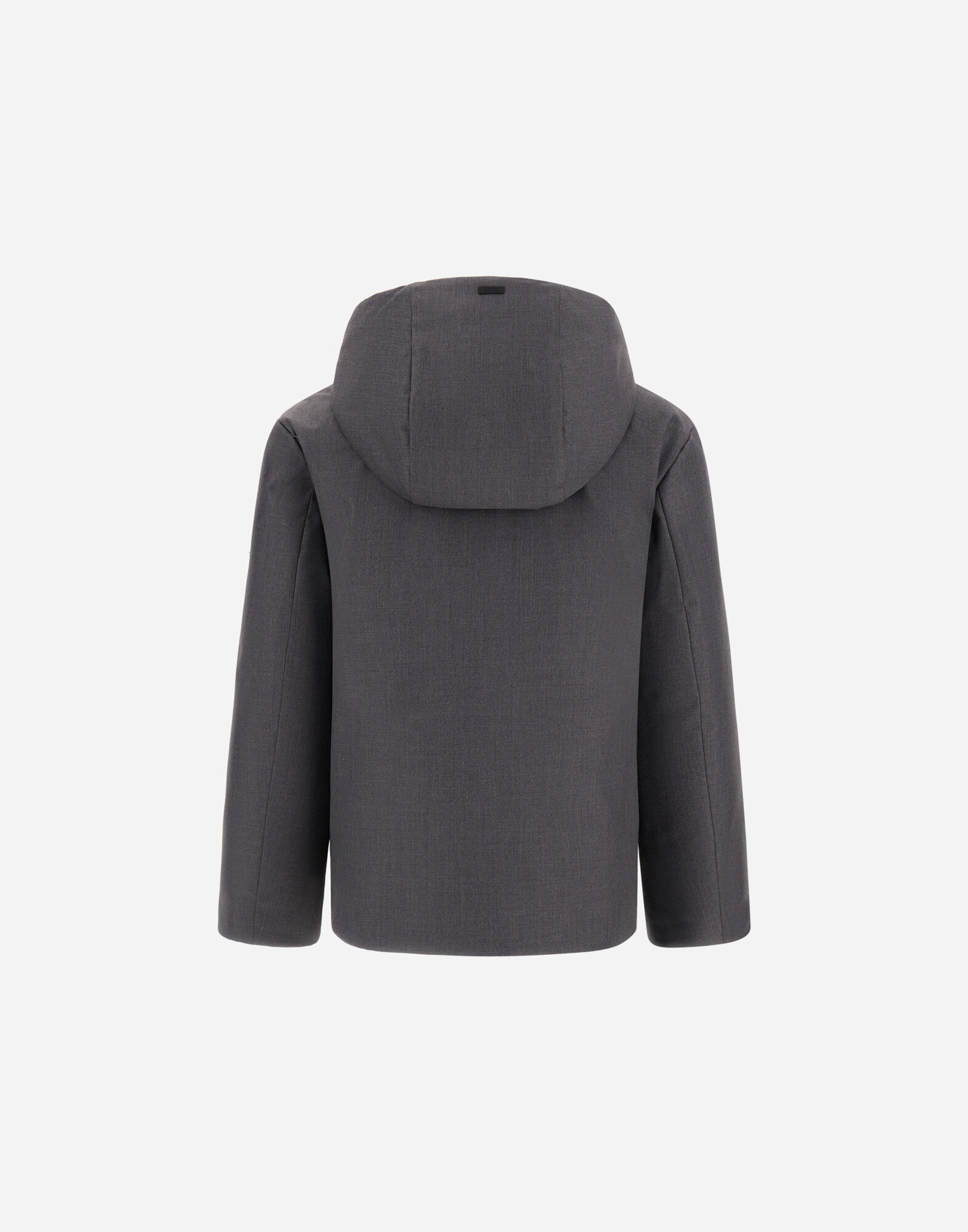 JACKET IN WOOL-EFFECT STRETCH FABRIC