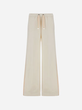 RESORT TROUSERS IN CASHMERE-FEEL FLANNEL
