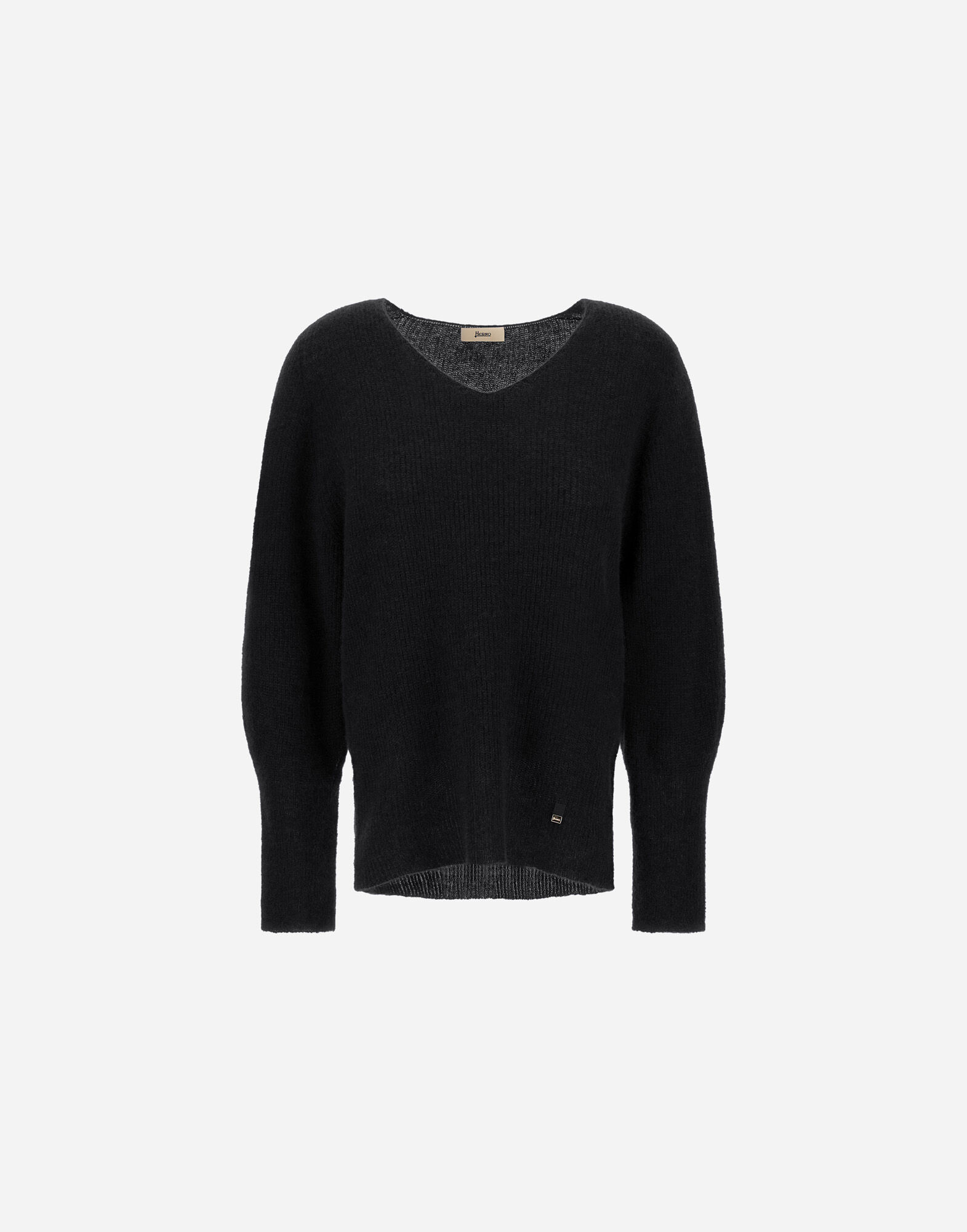 ALPACA AND WOOL STOCKING-STITCH JUMPER