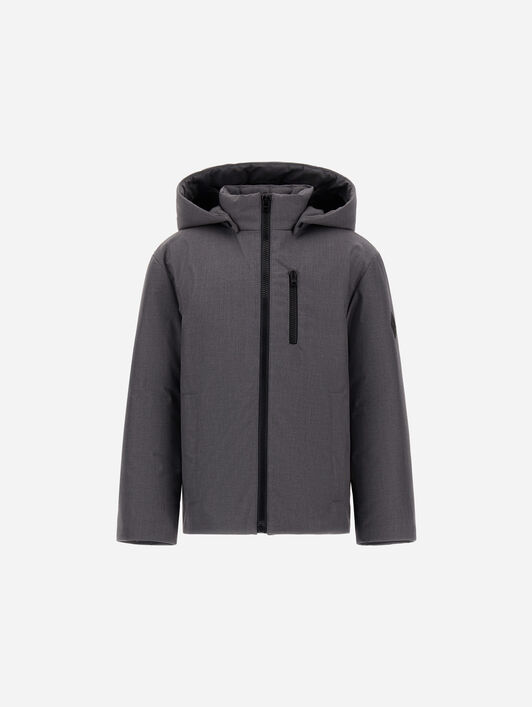 JACKE AUS ELASTISCHEM GEWEBE IN WOLL-OPTIK