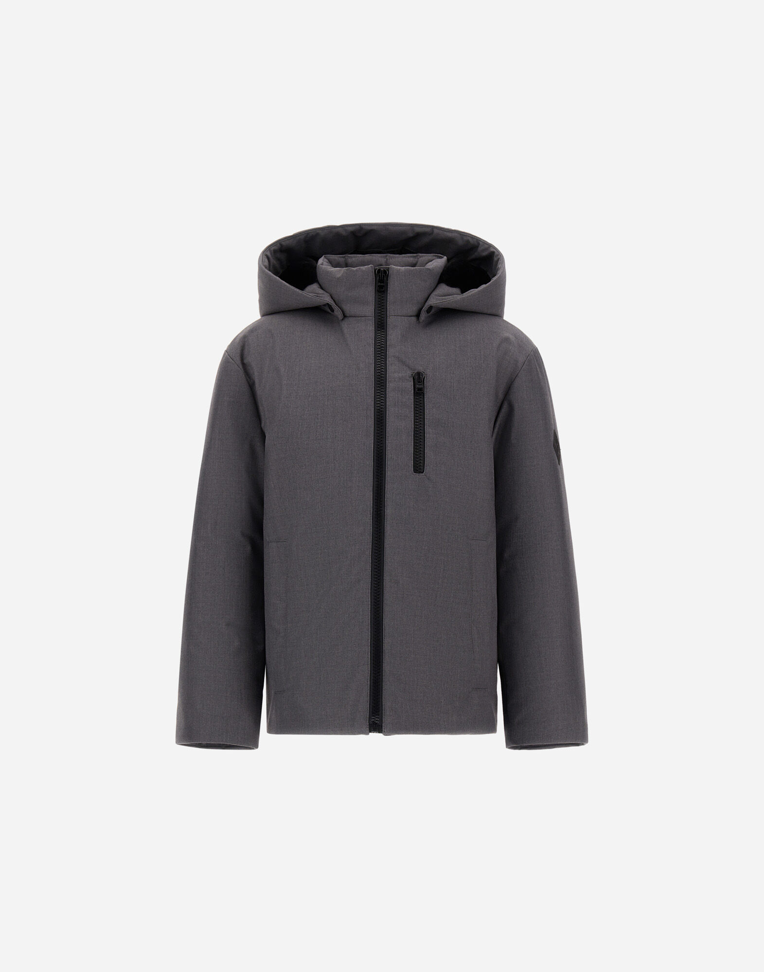 JACKE AUS ELASTISCHEM GEWEBE IN WOLL-OPTIK