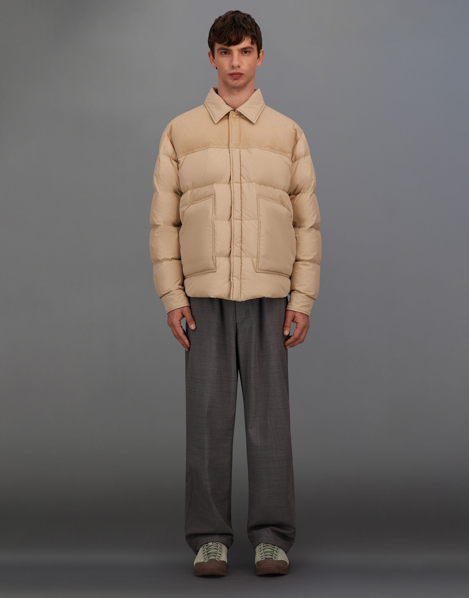 CHAQUETA LAMINAR DE ORGANIC FEEL DOWN Y SUEDED COTTON