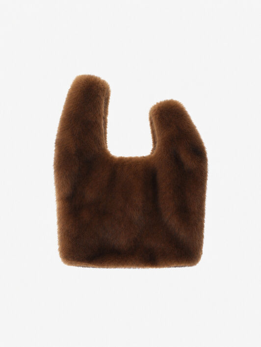 SAC TOUCHER FOURRURE EFFET VISON