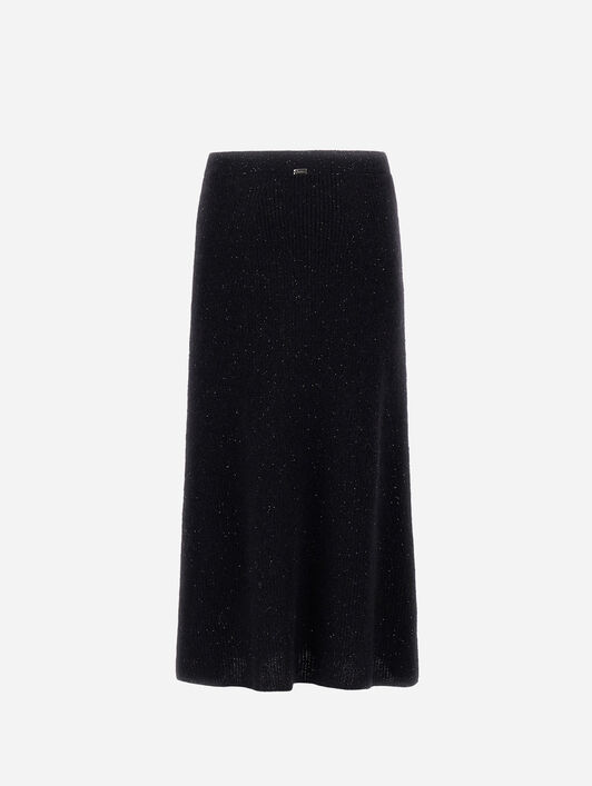 FISHERMAN'S RIB MOHAIR SKIRT
