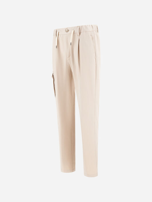 リゾート ストレッチコットン パンツ