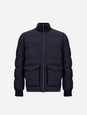 BOMBERJACKE AUS WOLLTWEED