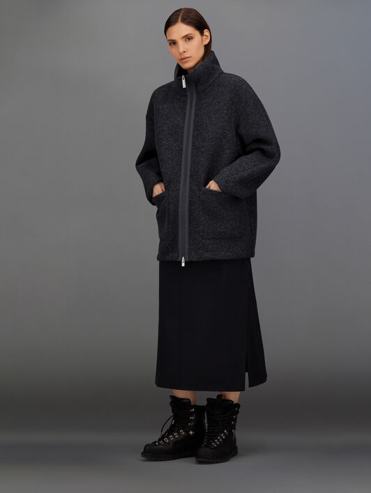 VESTE LAMINAR EN TECHNICAL WOOL