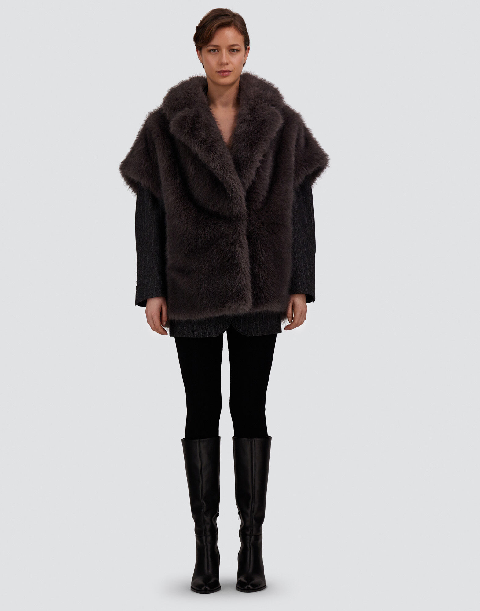 LONG-PILE FUR-TOUCH VEST