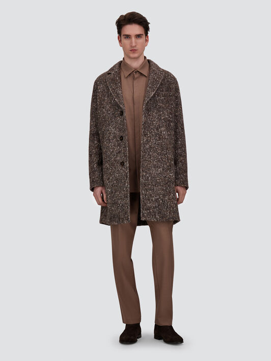 PANTALONI IN GABARDINA DI LANA
