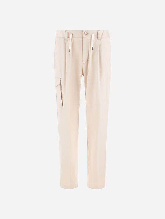 リゾート ストレッチコットン パンツ