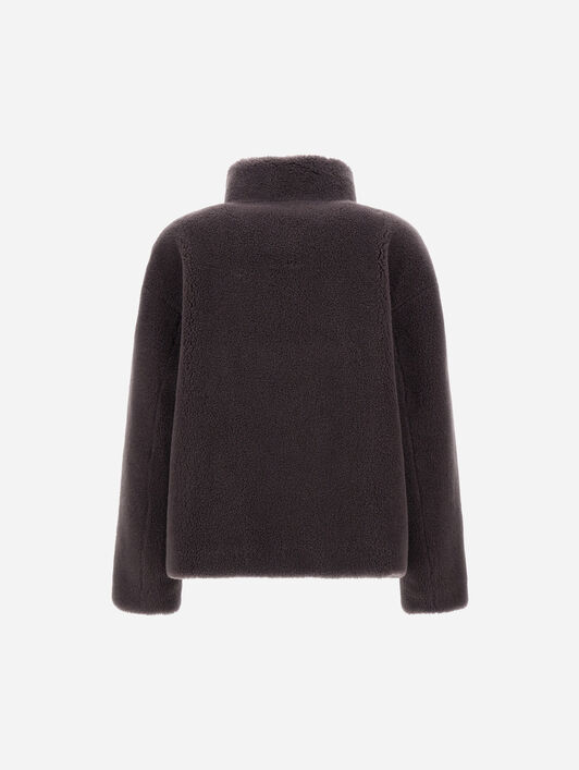 JACKE AUS TEDDY AUS WOLLE