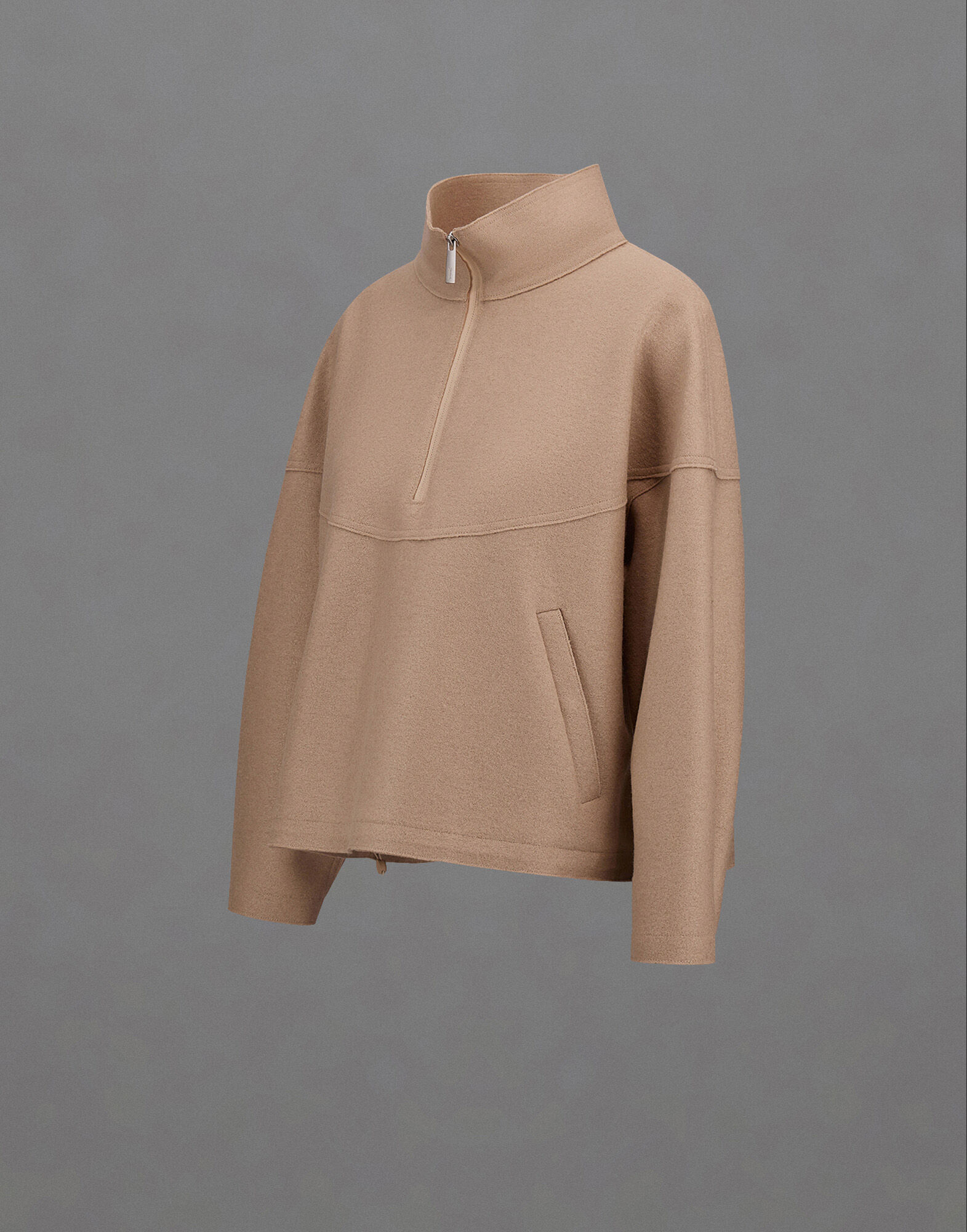 VESTE LAMINAR EN COMPACT WOOL