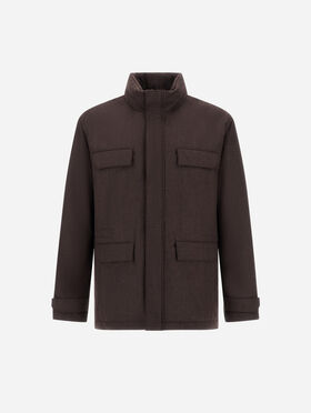 FELDJACKE AUS FLANELL MIT WASSERDICHTER MEMBRAN