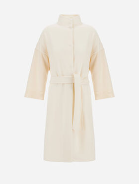RESORT COAT IN DOUBLE-LAYERED WOOL FABRIC