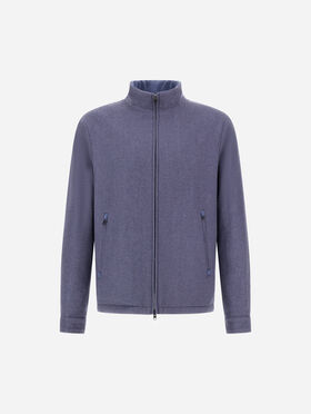 RESORT BOMBER JACKET IN CASHMERE AND SILK
