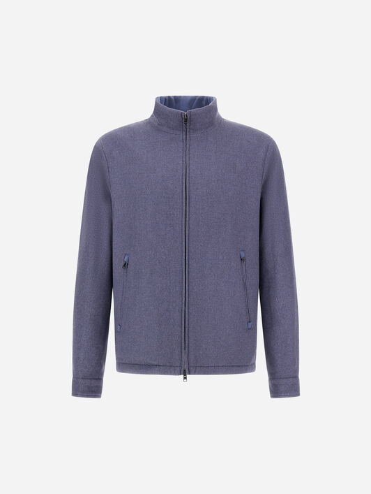 RESORT BOMBER JACKET IN CASHMERE AND SILK
