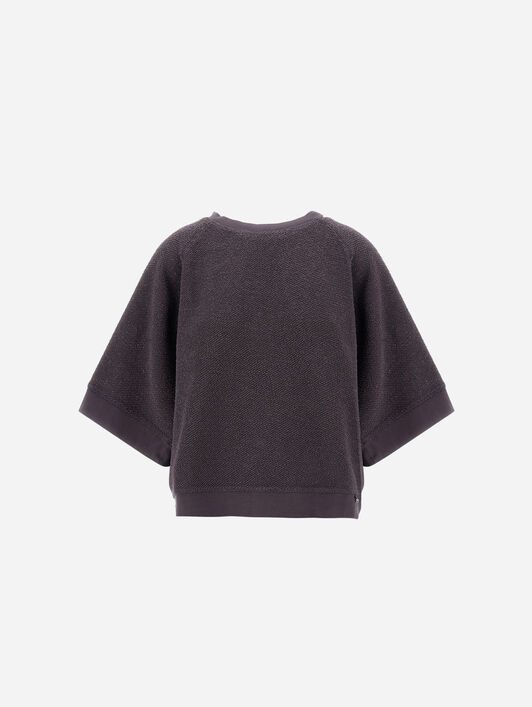 RESORT SWEATSHIRT IN COTTON AND LUREX
