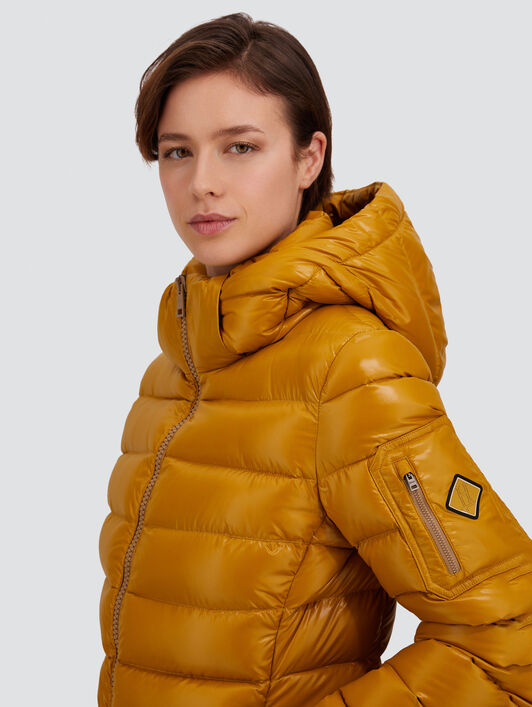 HERO DOWN JACKET IN GLOSSY NYLON