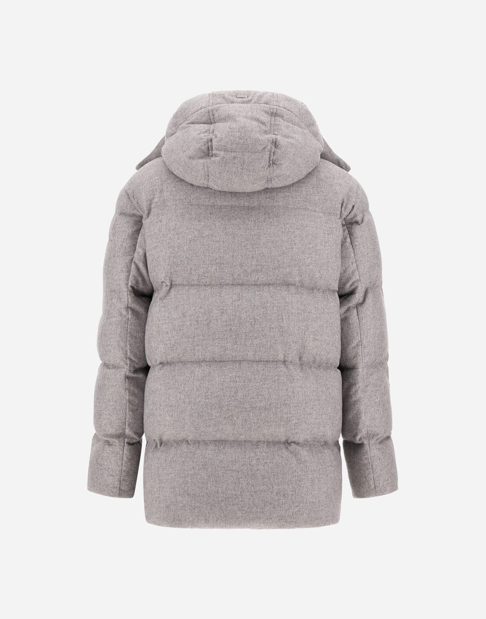 SHORT PARKA IN CASHMERE AND SILK