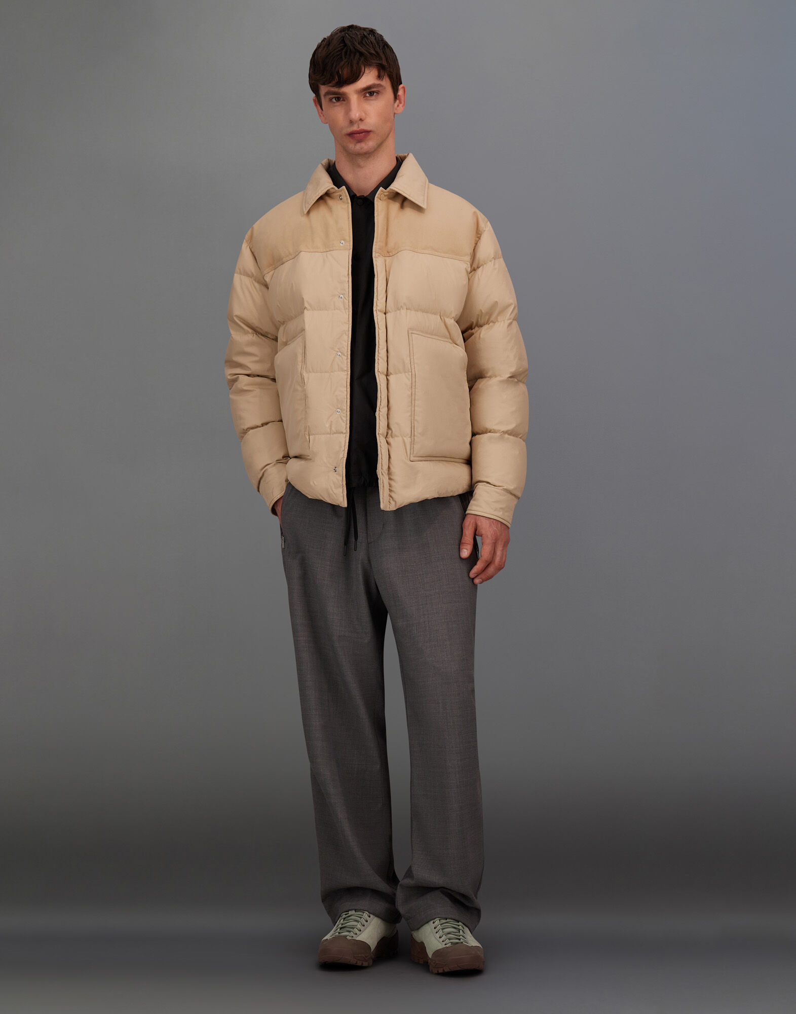 CHAQUETA LAMINAR DE ORGANIC FEEL DOWN Y SUEDED COTTON