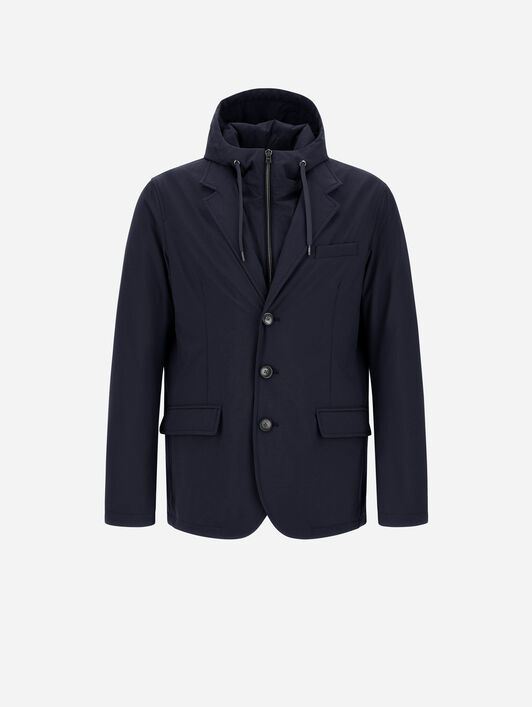 BLAZER RESORT AUS ELASTISCHEM NYLON MIT MÉLANGE-EFFEKT