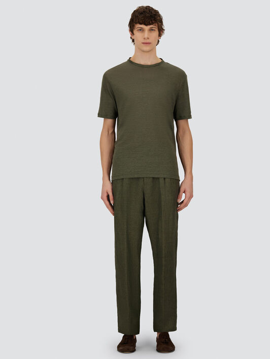 RESORT T-SHIRT IN LINEN JERSEY