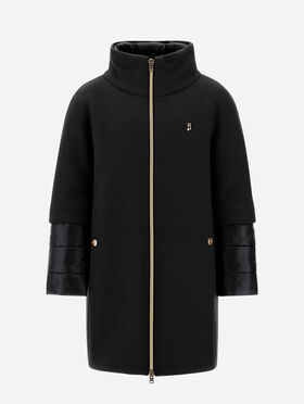 COAT IN ECOWOOL AND NYLON ULTRALIGHT