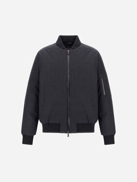 BOMBERJACKE AUS FLANELL MIT WASSERDICHTER MEMBRAN