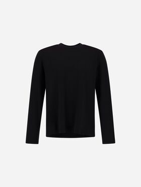 ダブルフェイスコットン＆カシミヤ ロングスリーブTシャツ