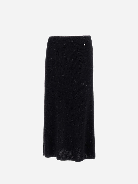 FISHERMAN'S RIB MOHAIR SKIRT