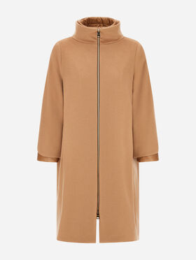 COAT IN NEW CASHMERE AND NYLON ULTRALIGHT