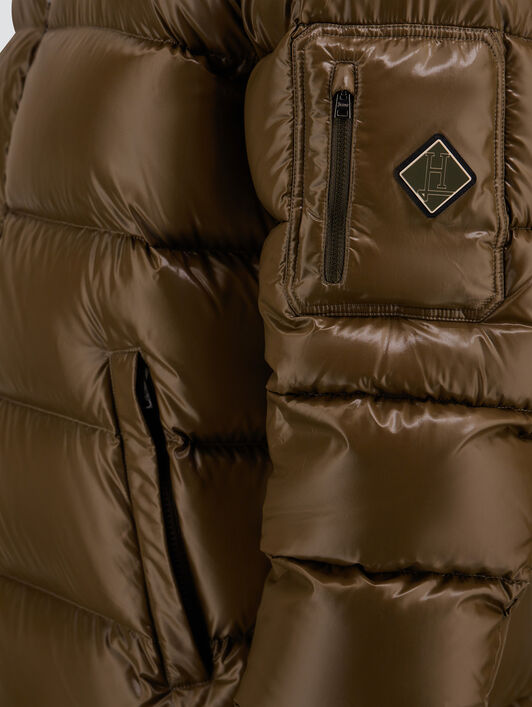HERO DOWN JACKET IN GLOSSY NYLON