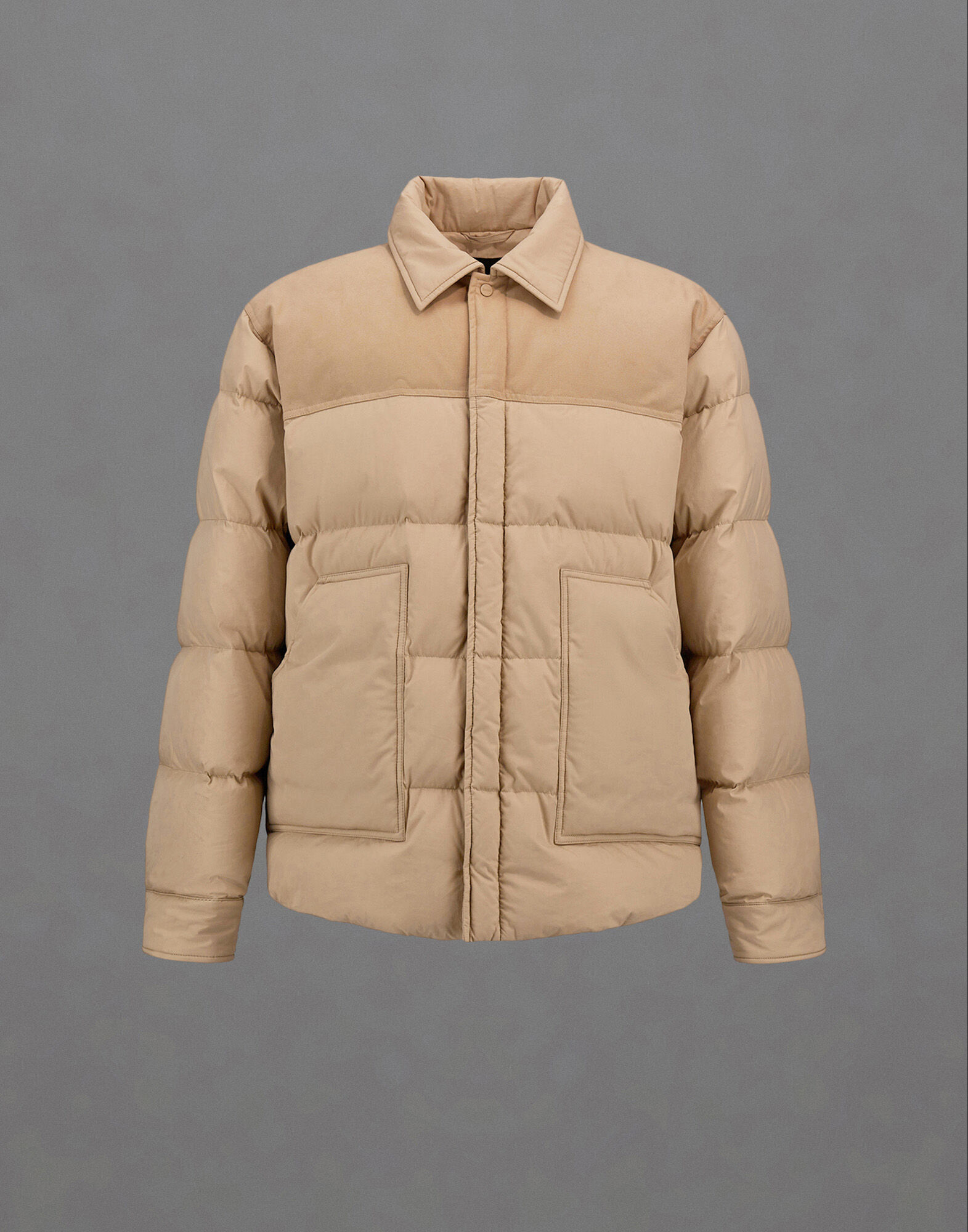 CHAQUETA LAMINAR DE ORGANIC FEEL DOWN Y SUEDED COTTON
