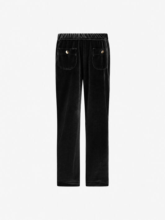 SMOOTH VELVET TROUSERS