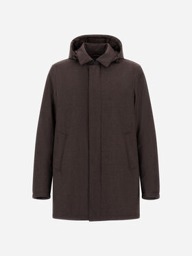 FLANNEL COAT WITH WATERPROOF MEMBRANE