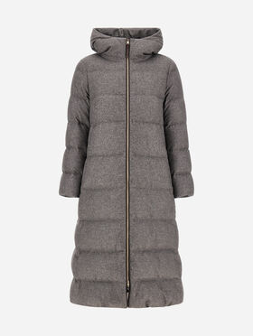 LONG JACKET IN CASHMERE AND SILK