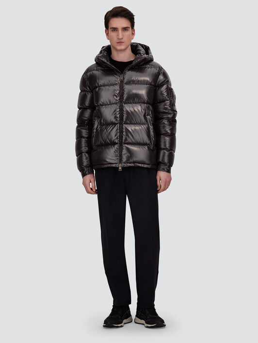 HERO DOWN JACKET IN GLOSSY NYLON