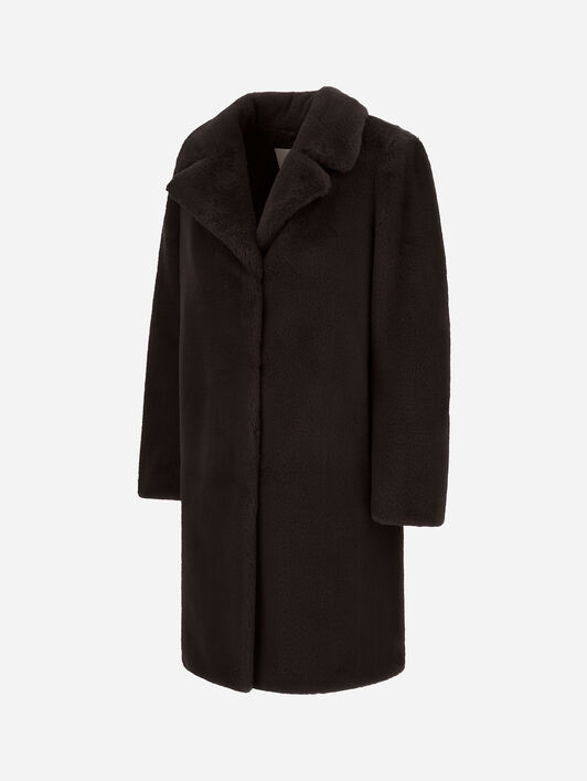 JACKE AUS ALPAKA MIT FRANSEN