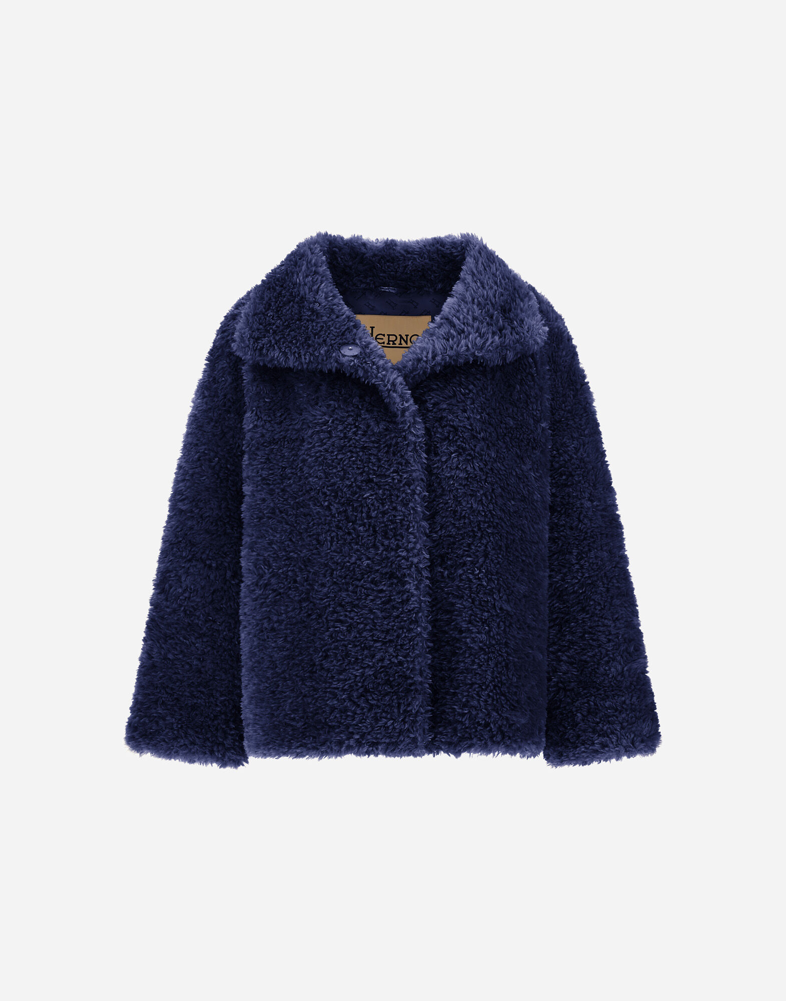 CURLY-EFFECT FUR-TOUCH SHORT JACKET
