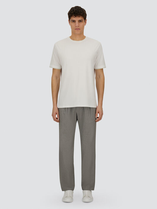 RESORT T-SHIRT IN LIGHTWEIGHT COTTON JERSEY AND STRETCH NYLON